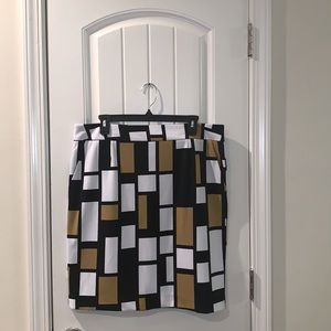 Premise, mustard color block skirt sz 14